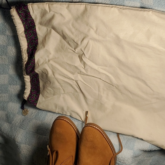 New Tory Burch ‘Hilary’ Suede Tan Brown Suede Ankle Booties Boots Size 8 - Picture 15 of 16